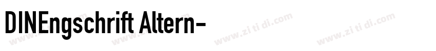 DINEngschrift Altern字体转换